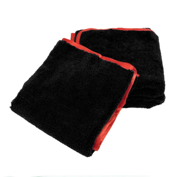 Black 12" x 12" Microfiber Towel